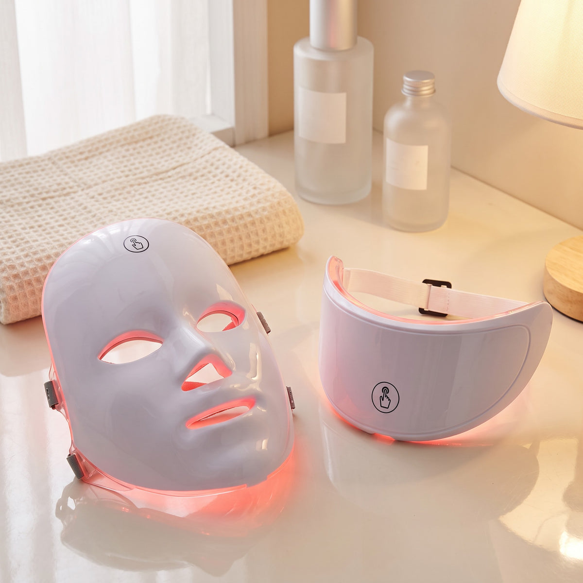 Lumeri LED set – maska na obličej a maska na krk